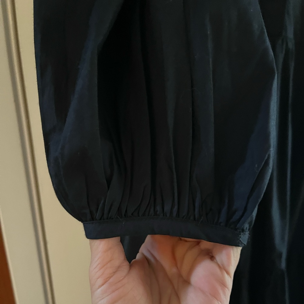 Mille Resort Black Tiered Midi Shirt Dress - Picture 4 of 9